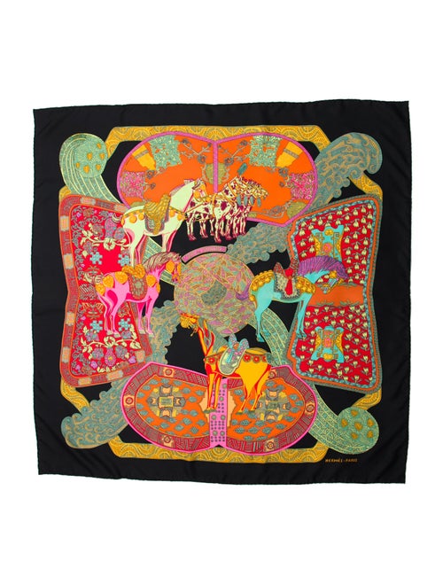 Hermès Art Des Steppes Silk Scarf