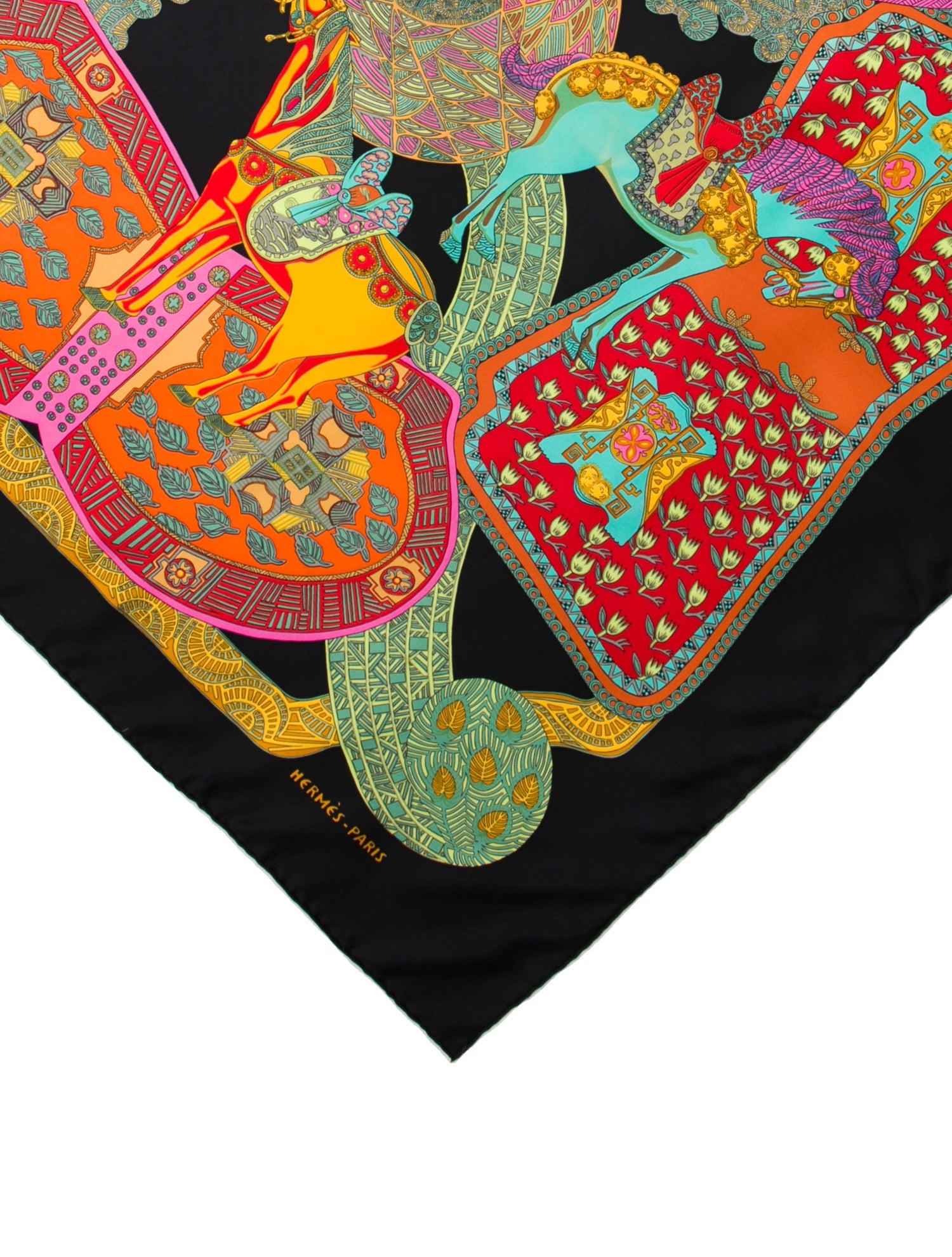 Hermès Art Des Steppes Silk Scarf
