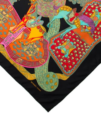 Hermès Art Des Steppes Silk Scarf