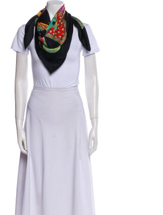 Hermès Art Des Steppes Silk Scarf