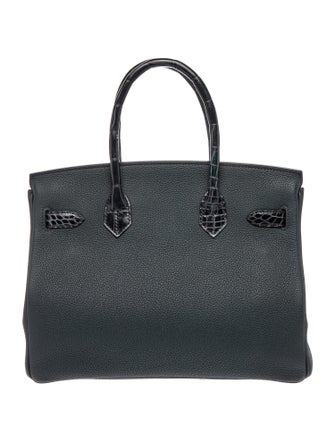 Hermès Togo & Shiny Niloticus Crocodile Birkin Touch 30