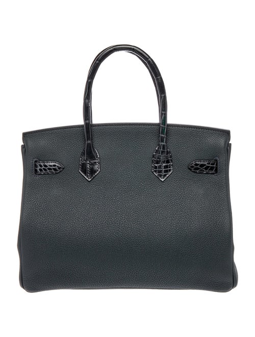 Hermès Togo & Shiny Niloticus Crocodile Birkin Touch 30