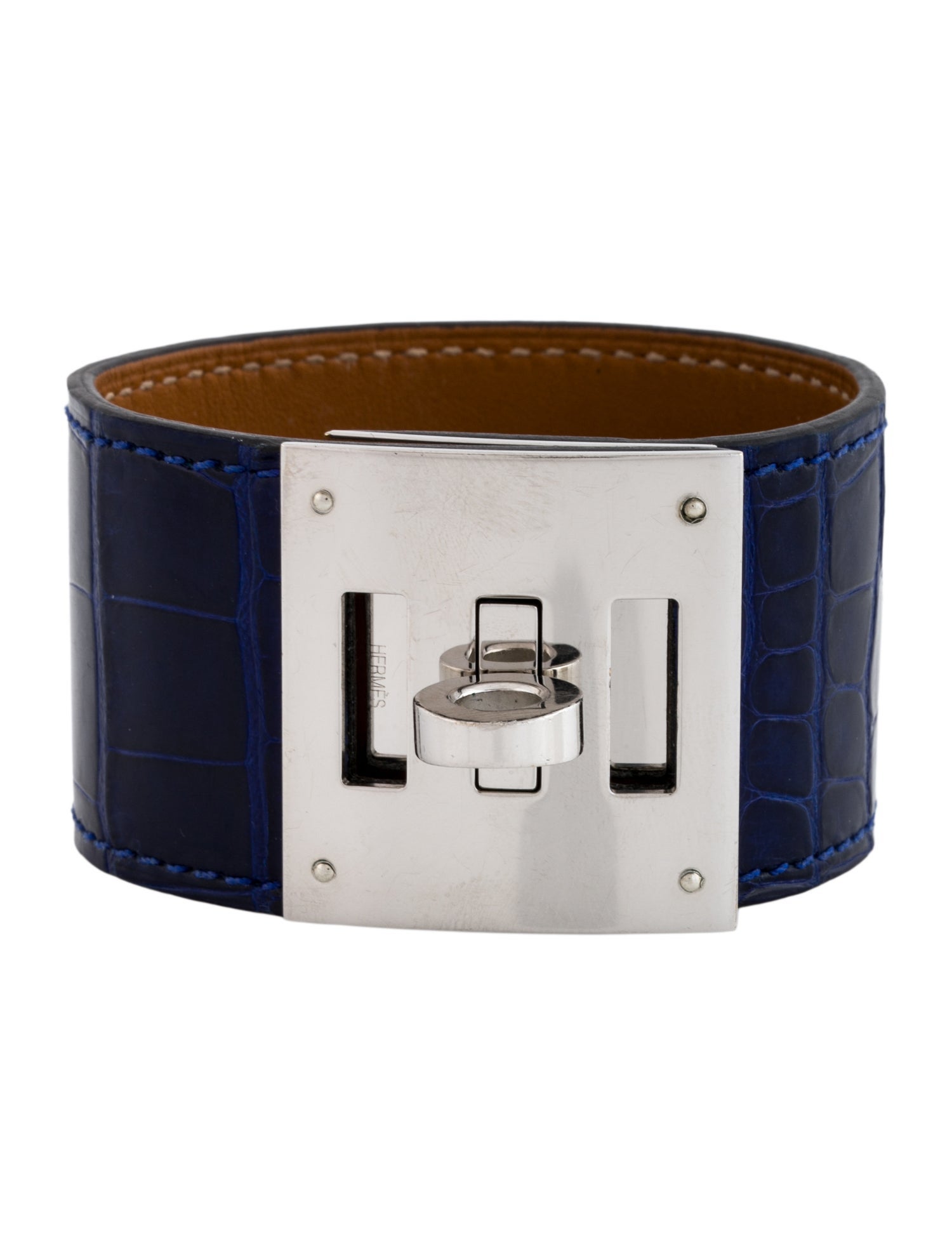 Hermès Alligator Kelly Dog Wrap Bracelet