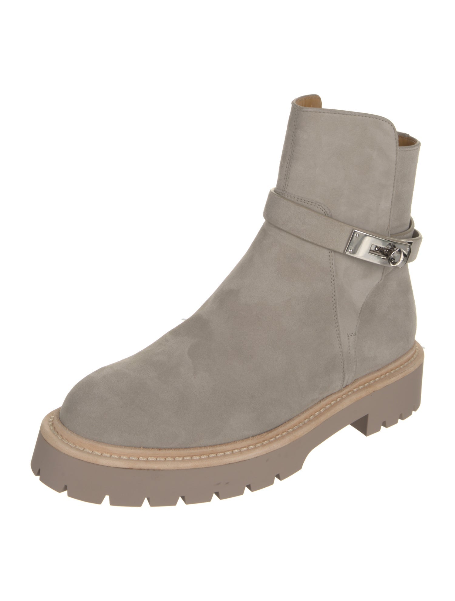 Hermès Jeff Suede Moto Boots