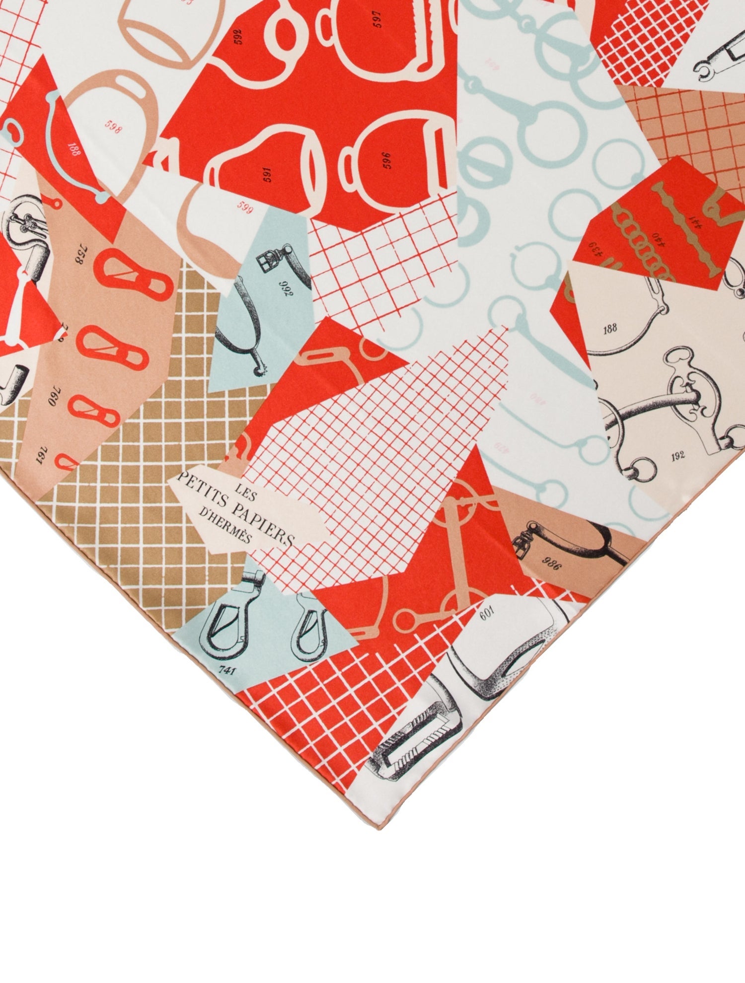 Hermès Les Petits Papiers Silk Scarf w/ Tags