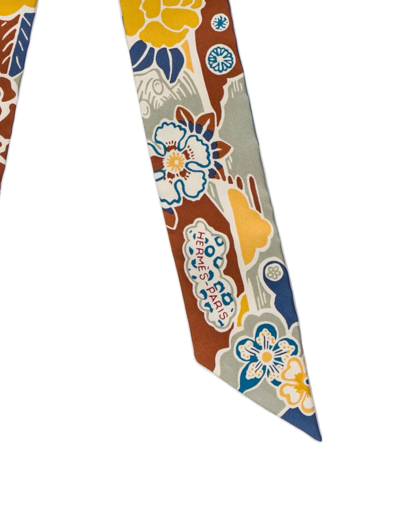 Hermès Bingata Silk Twilly Scarf w/ Tags