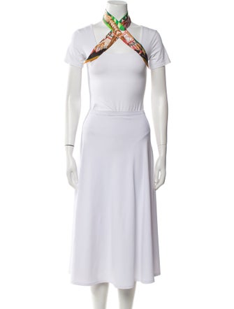 Hermès La Danse Pacifique Silk Twilly Scarf