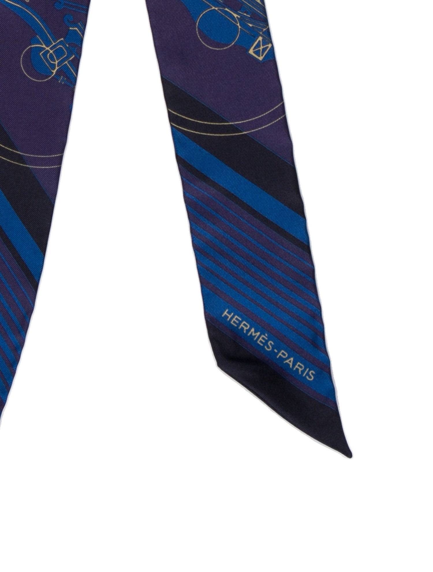 Hermès Ex-Libris Silk Twilly Scarf w/ Tags