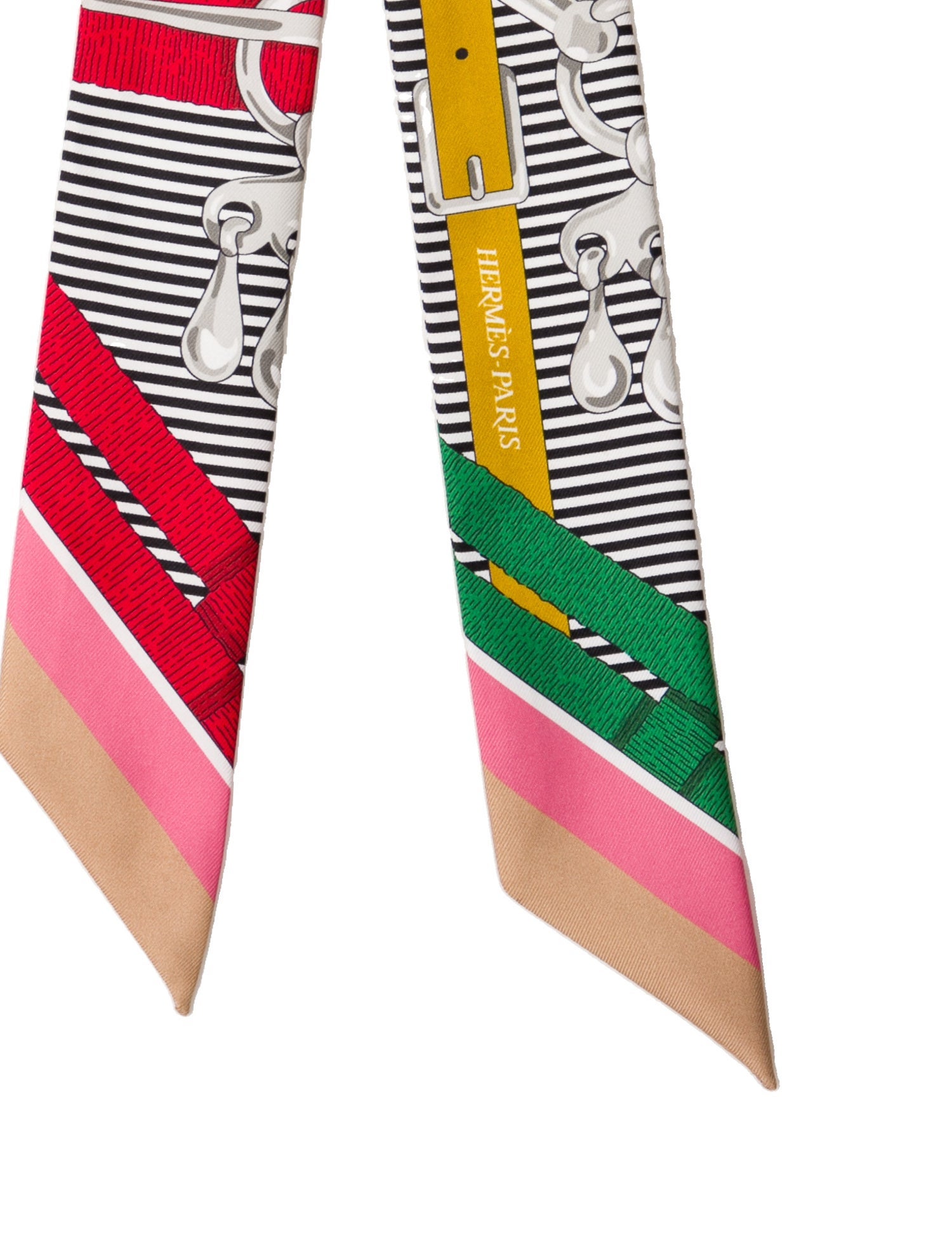 Hermès Mors à Jouets Chemise Silk Twilly Scarf