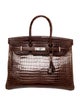 Hermès Shiny Porosus Crocodile Birkin 35