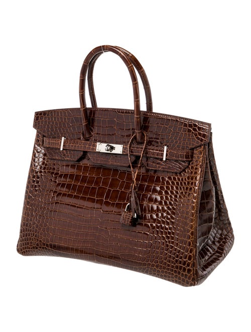 Hermès Shiny Porosus Crocodile Birkin 35