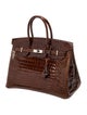 Hermès Shiny Porosus Crocodile Birkin 35