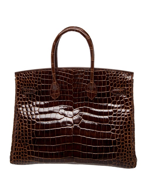 Hermès Shiny Porosus Crocodile Birkin 35