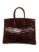 Hermès Shiny Porosus Crocodile Birkin 35