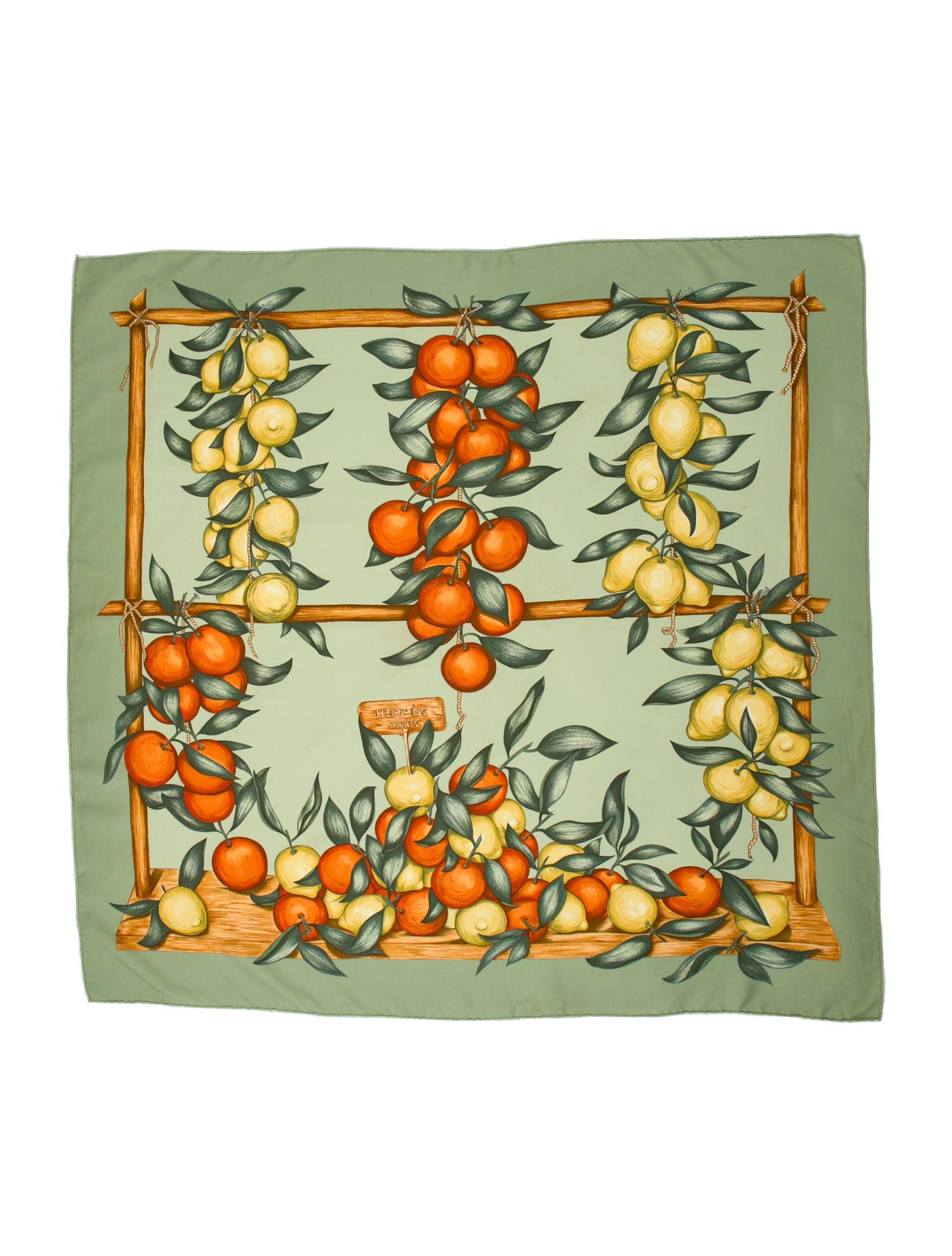 Hermès Oranges Et Citrons Silk Scarf