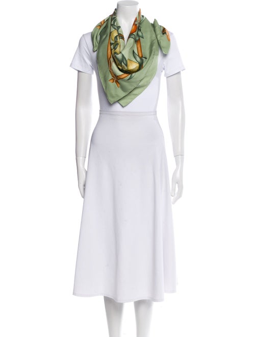 Hermès Oranges Et Citrons Silk Scarf