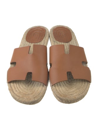 Hermès Leather Whipstitch Trim Slides