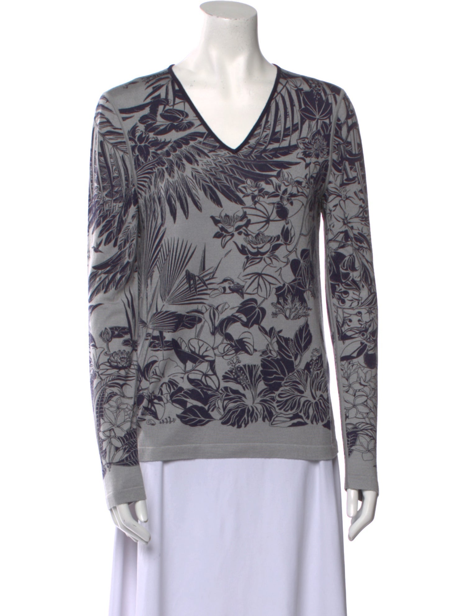 Hermès Cashmere Printed Sweatshirt