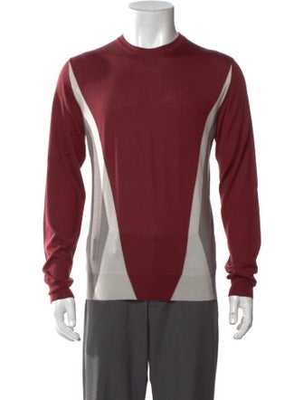 Hermès Cashmere Colorblock Pattern Pullover