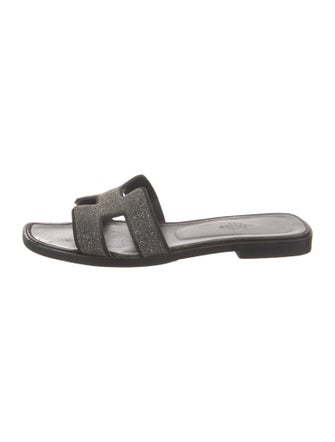 Hermès Oran Leather Slides