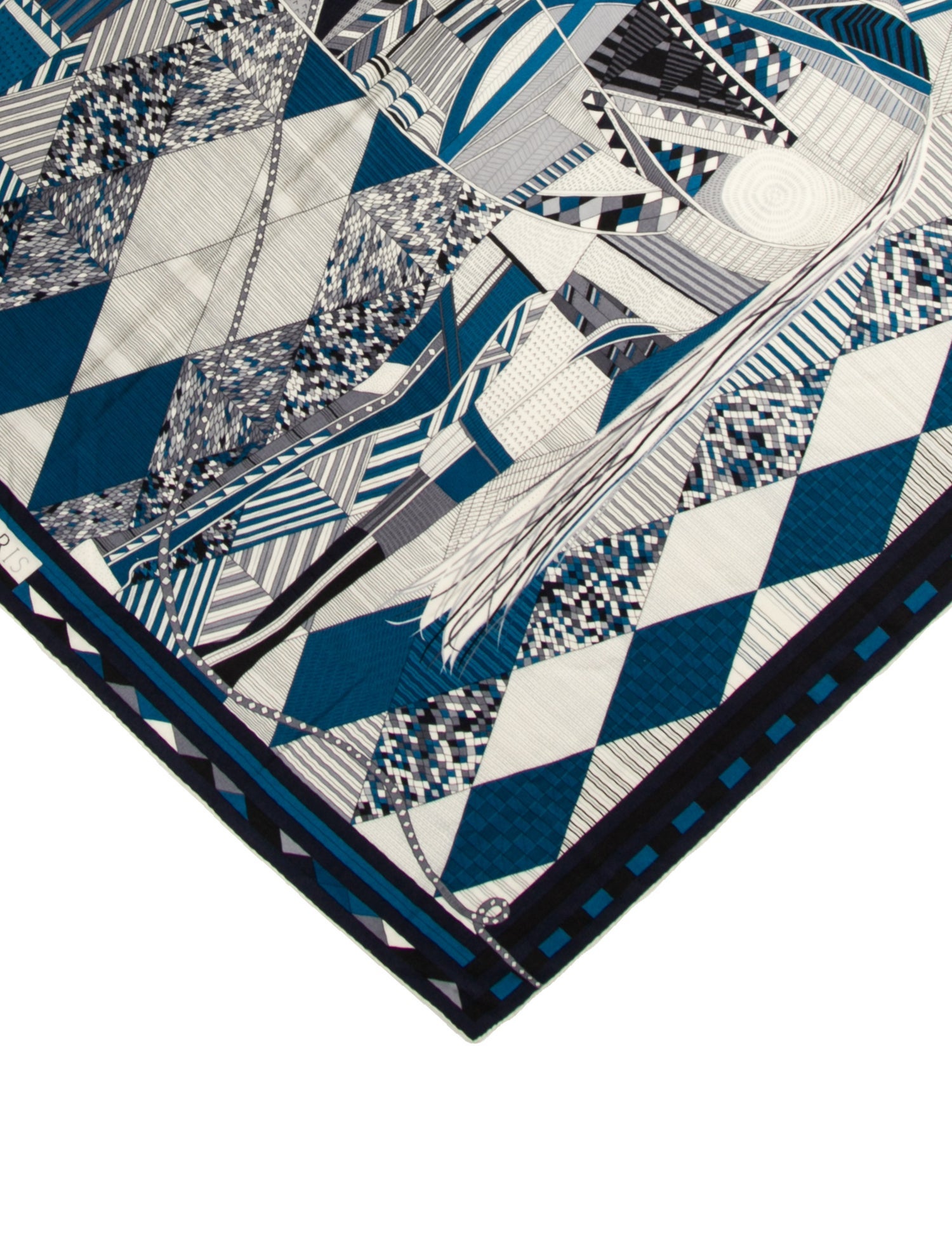 Hermès Patchwork Horse Silk Shawl