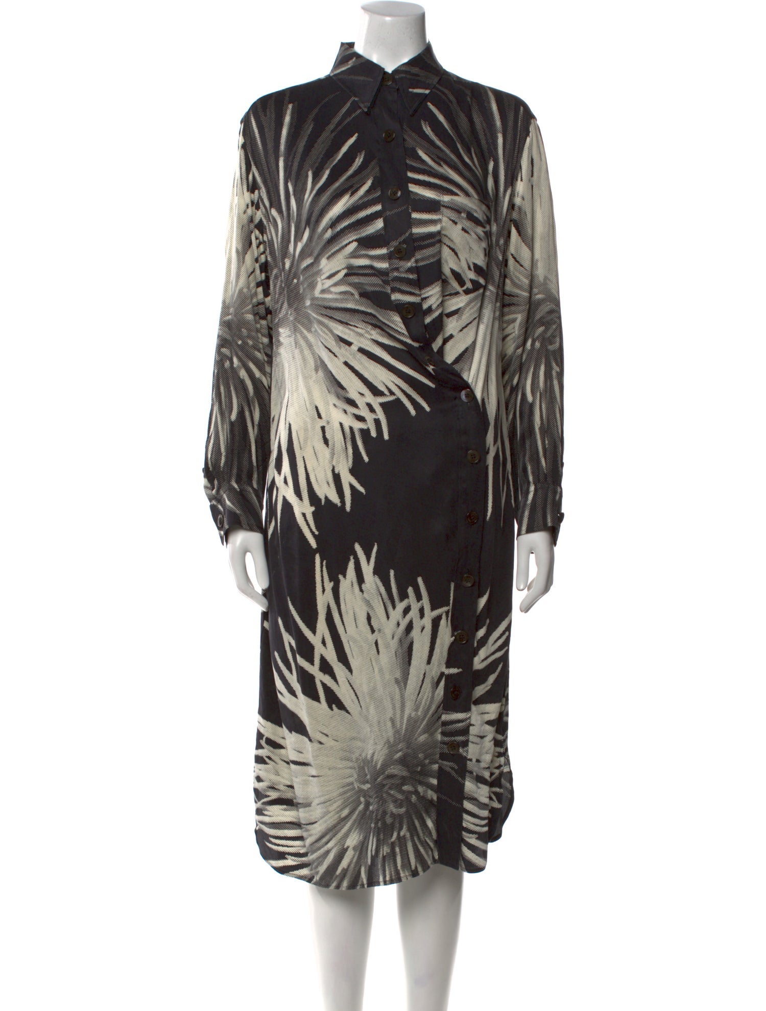 Hermès Silk Midi Length Dress