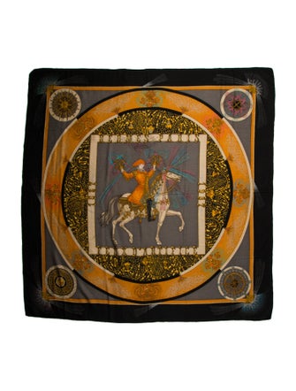 Hermès Feux d' Artifice Silk Shawl