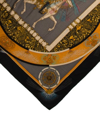 Hermès Feux d' Artifice Silk Shawl