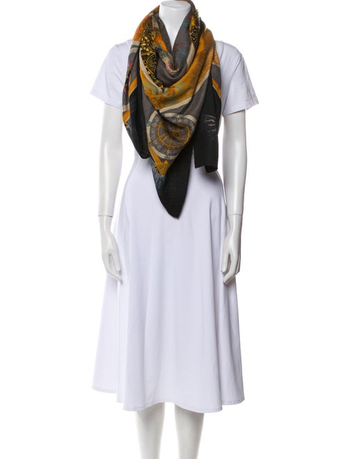 Hermès Feux d' Artifice Silk Shawl