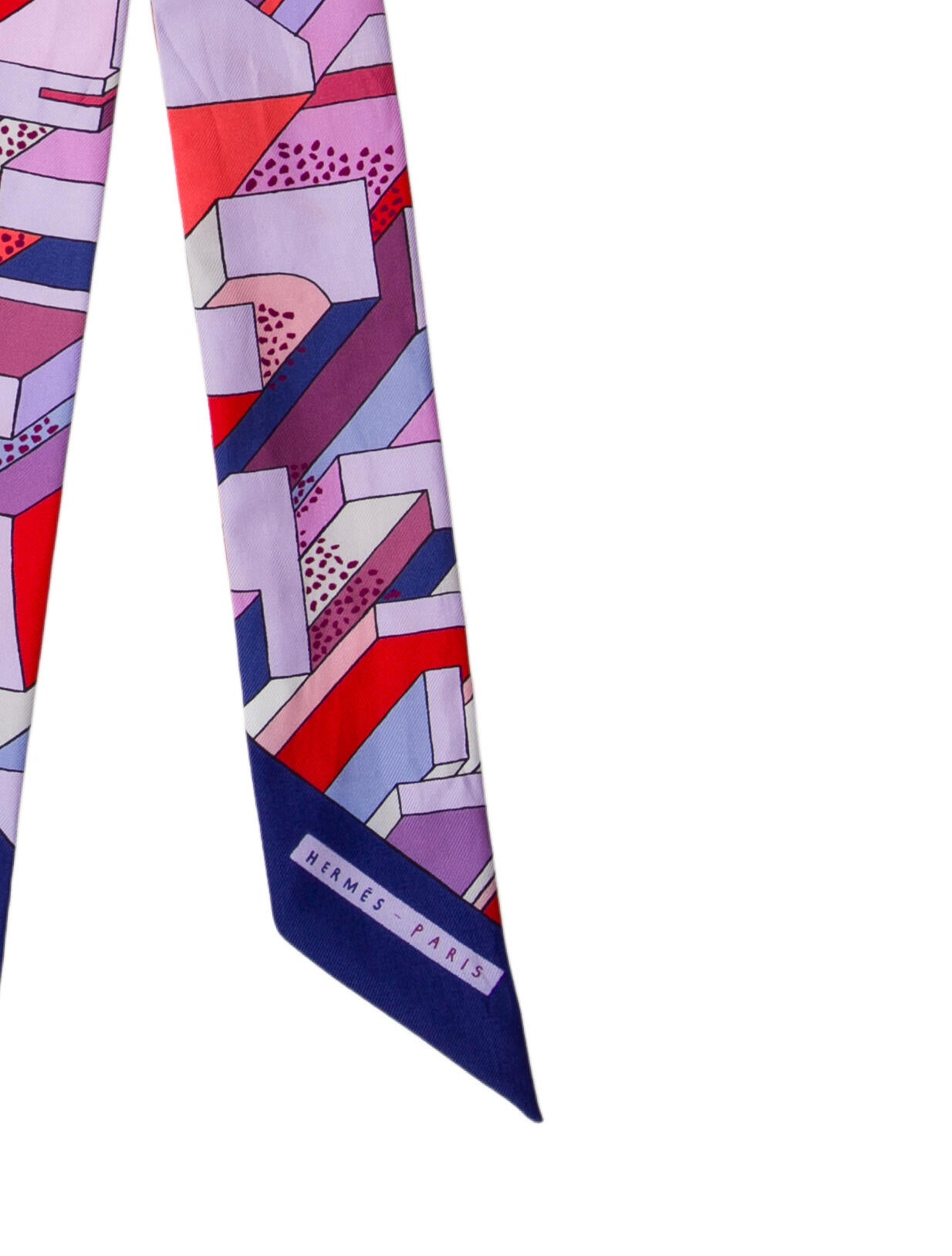 Hermès On A Summer Day Silk Twilly Scarf