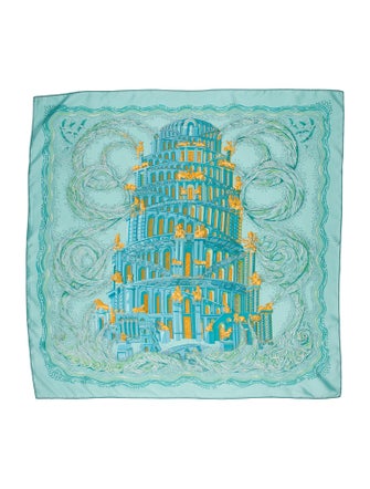 Hermès Les Rivieres De Babel Silk Scarf