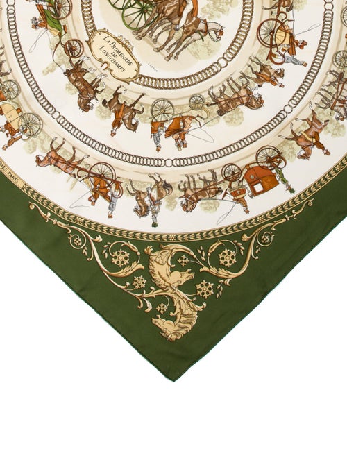 Hermès Promenade de Longchamps Silk Scarf