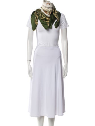 Hermès Promenade de Longchamps Silk Scarf