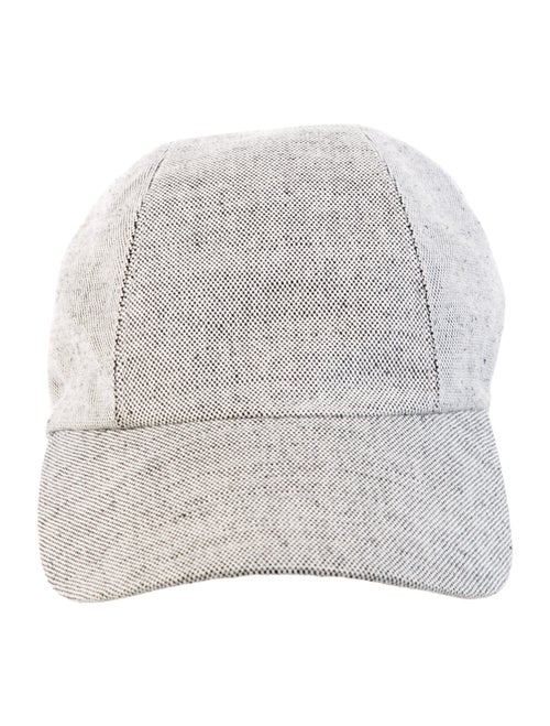 Hermès Leather-Trim Woven Baseball Cap