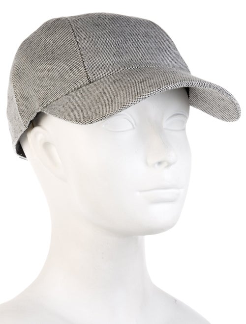 Hermès Leather-Trim Woven Baseball Cap