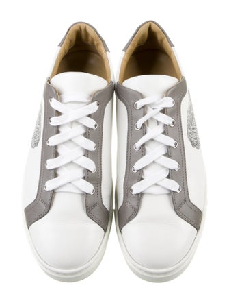 Hermès Calfskin Graphic Print Sneakers