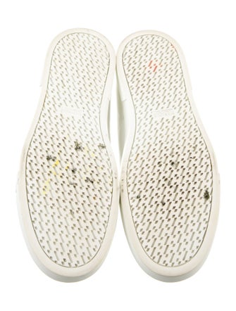 Hermès Calfskin Graphic Print Sneakers