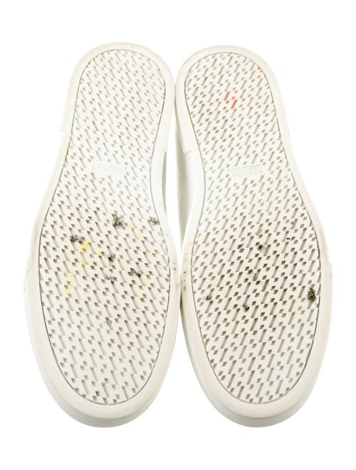 Hermès Calfskin Graphic Print Sneakers