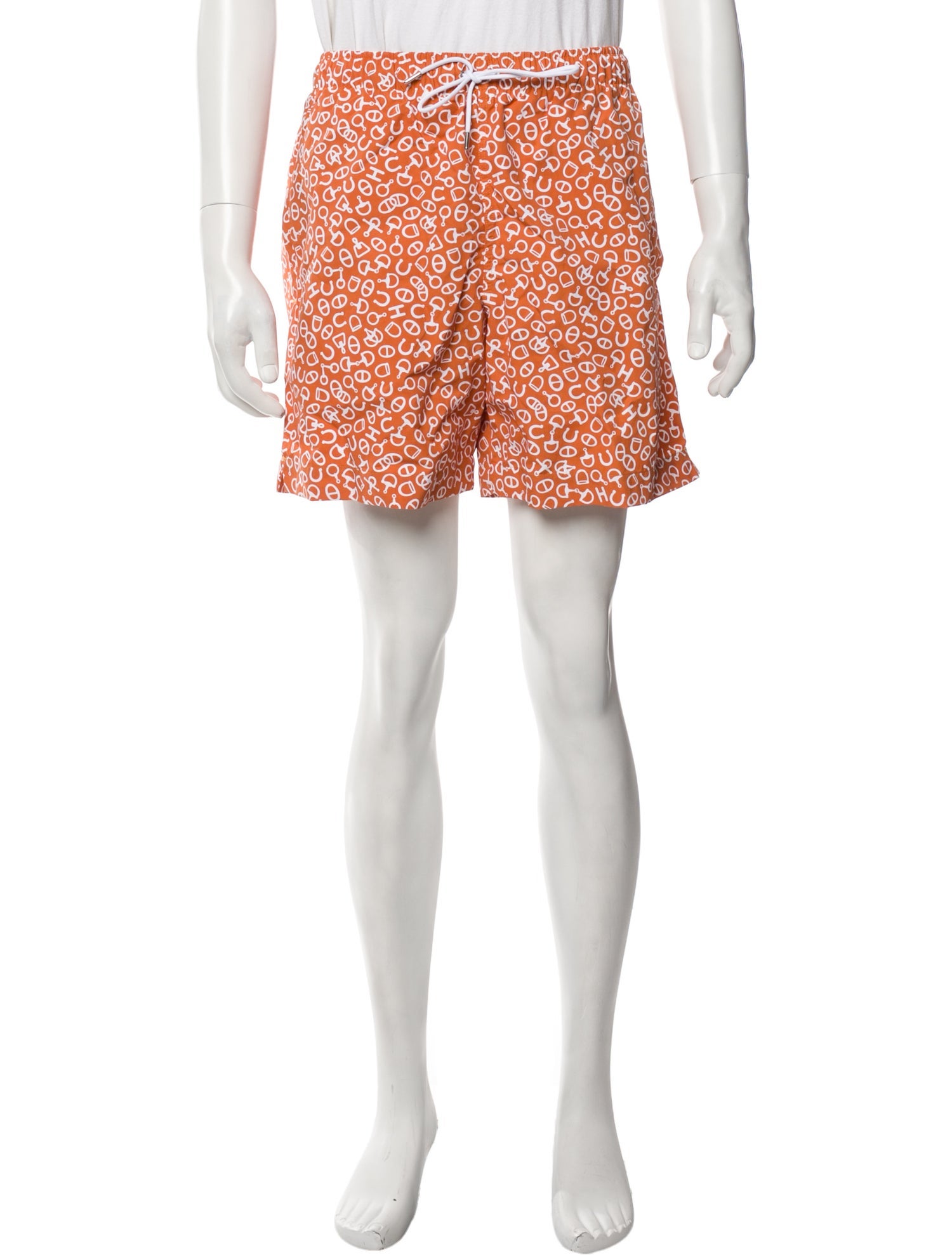 Hermès Printed Swim Trunks w/ Tags