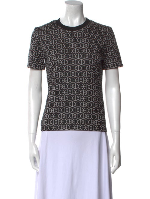 Hermès Printed Crew Neck Top