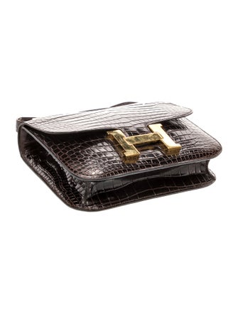 Hermès Shiny Crocodile Constance 23