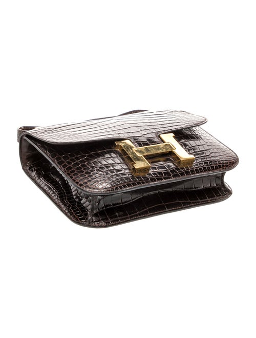 Hermès Shiny Crocodile Constance 23