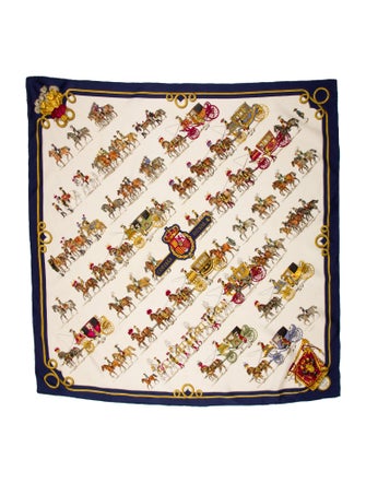 Hermès Cortège Royal Silk Scarf