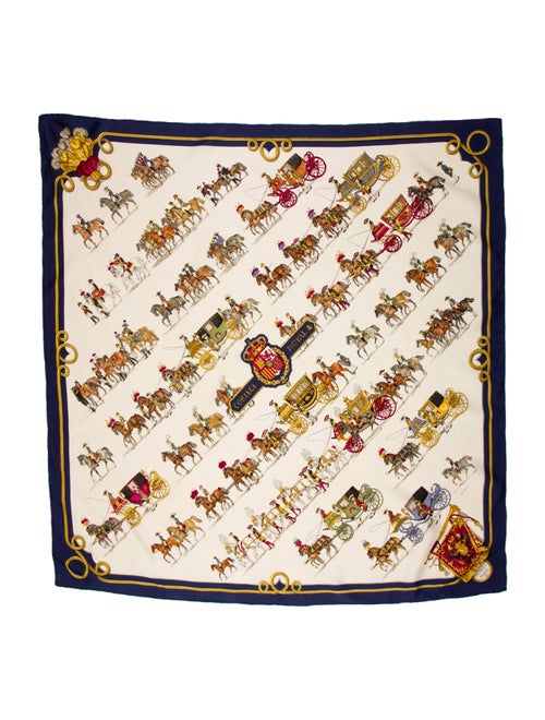 Hermès Cortège Royal Silk Scarf