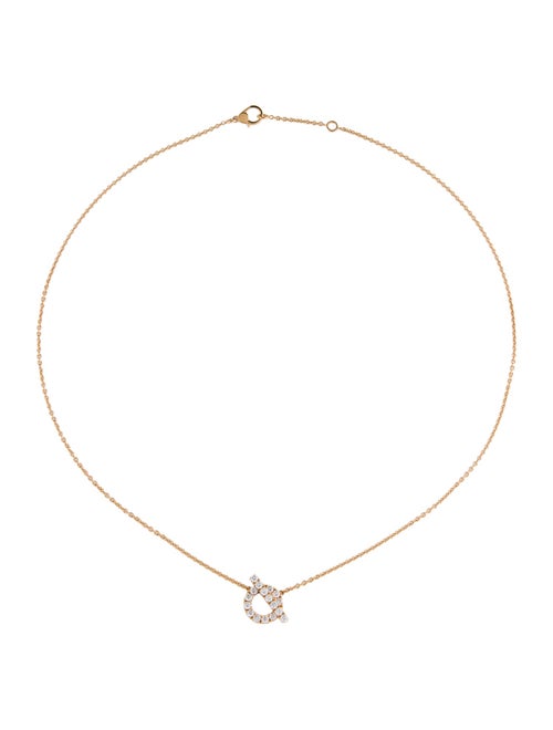 Hermès 18K Diamond Finesse Pendant Necklace