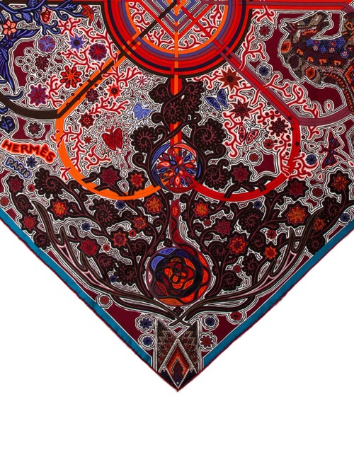 Hermès L'Arbre du Vent Silk Scarf