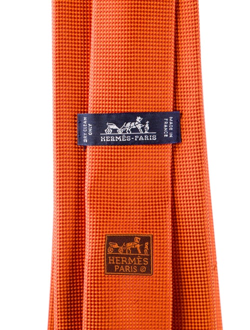 Hermès Silk Patterned Neck Tie