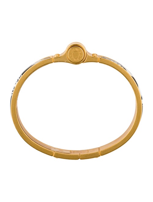 Hermès Narrow Enamel Hinged Bracelet
