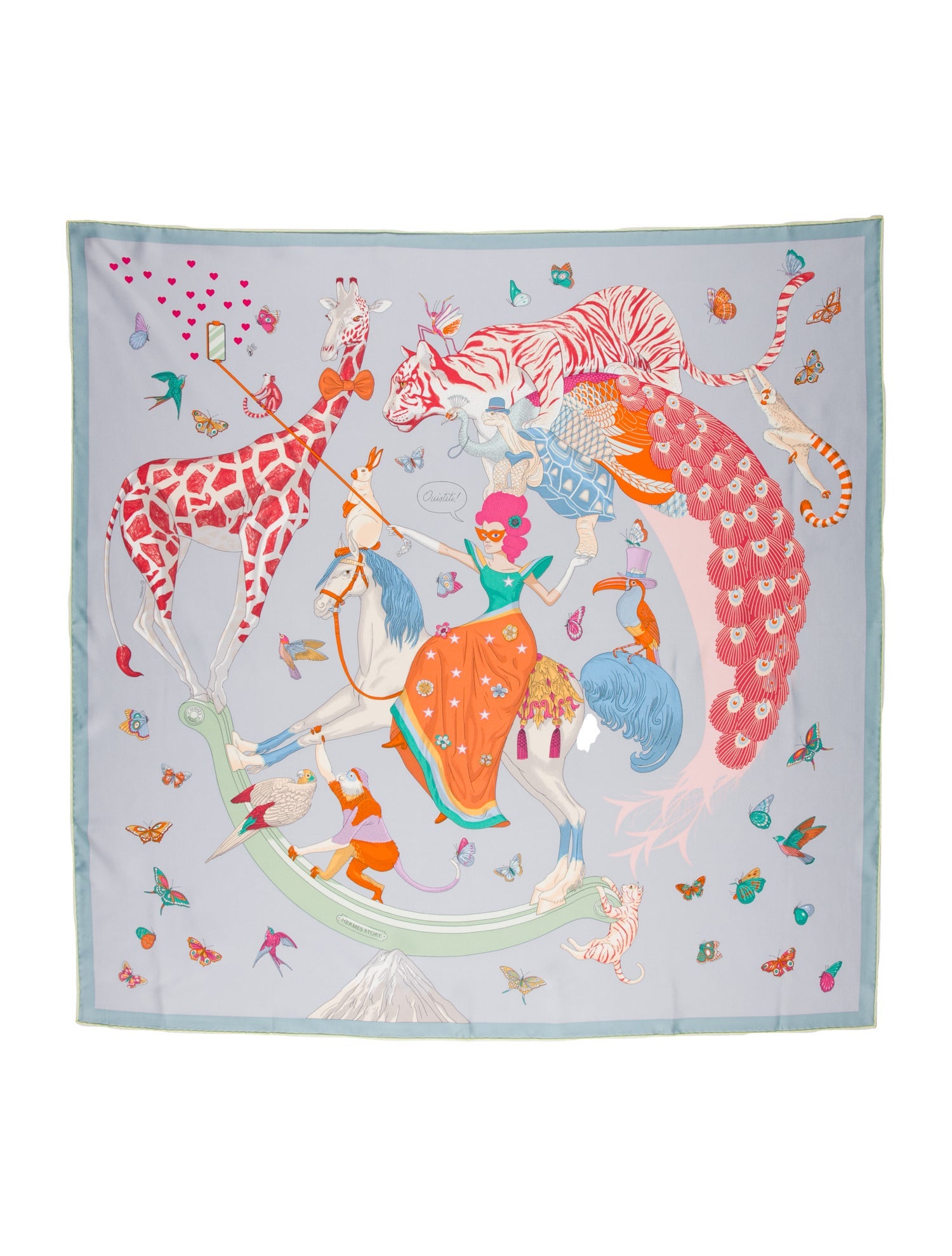 Hermès Hermes Story Silk Scarf w/ Tags