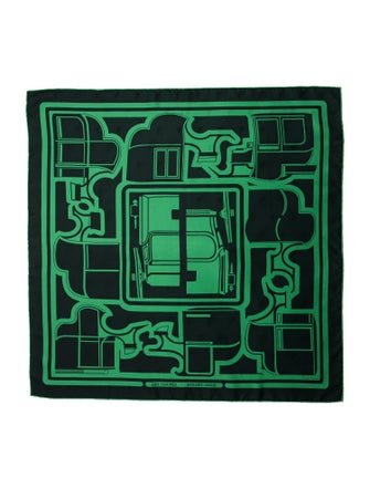 Hermès Les Coupes Tattoo Silk Scarf